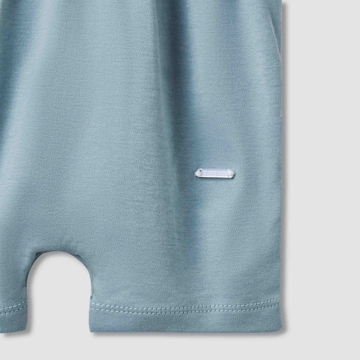 Giggles Peter Pan Collar Romper with Smock Detail - Cotton - Short Sleeves