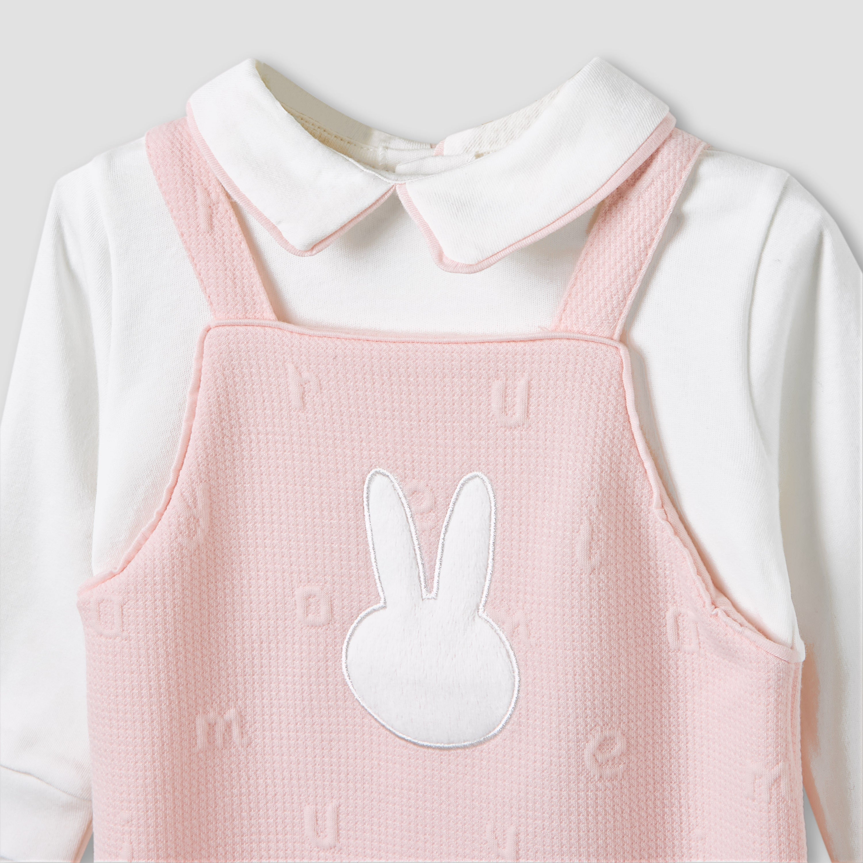 Giggles Collared Sleepsuit with Closed Feet - Cotton - Long Sleeves