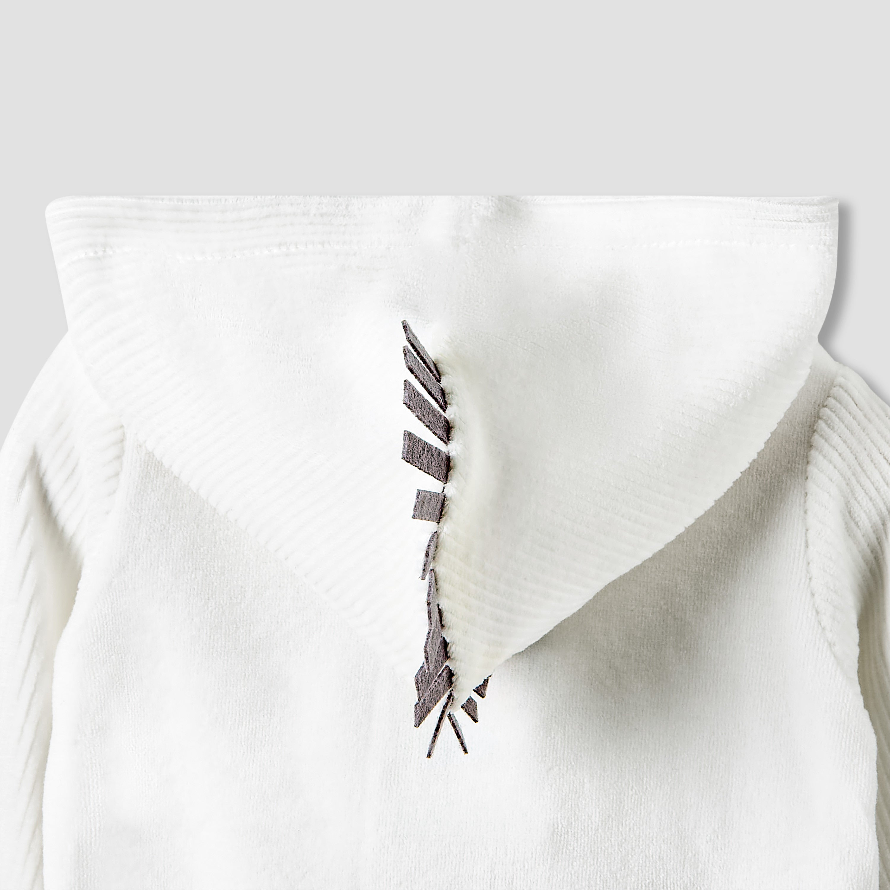 Juniors Hooded Sleepsuit with Zebra Applique - Long Sleeves