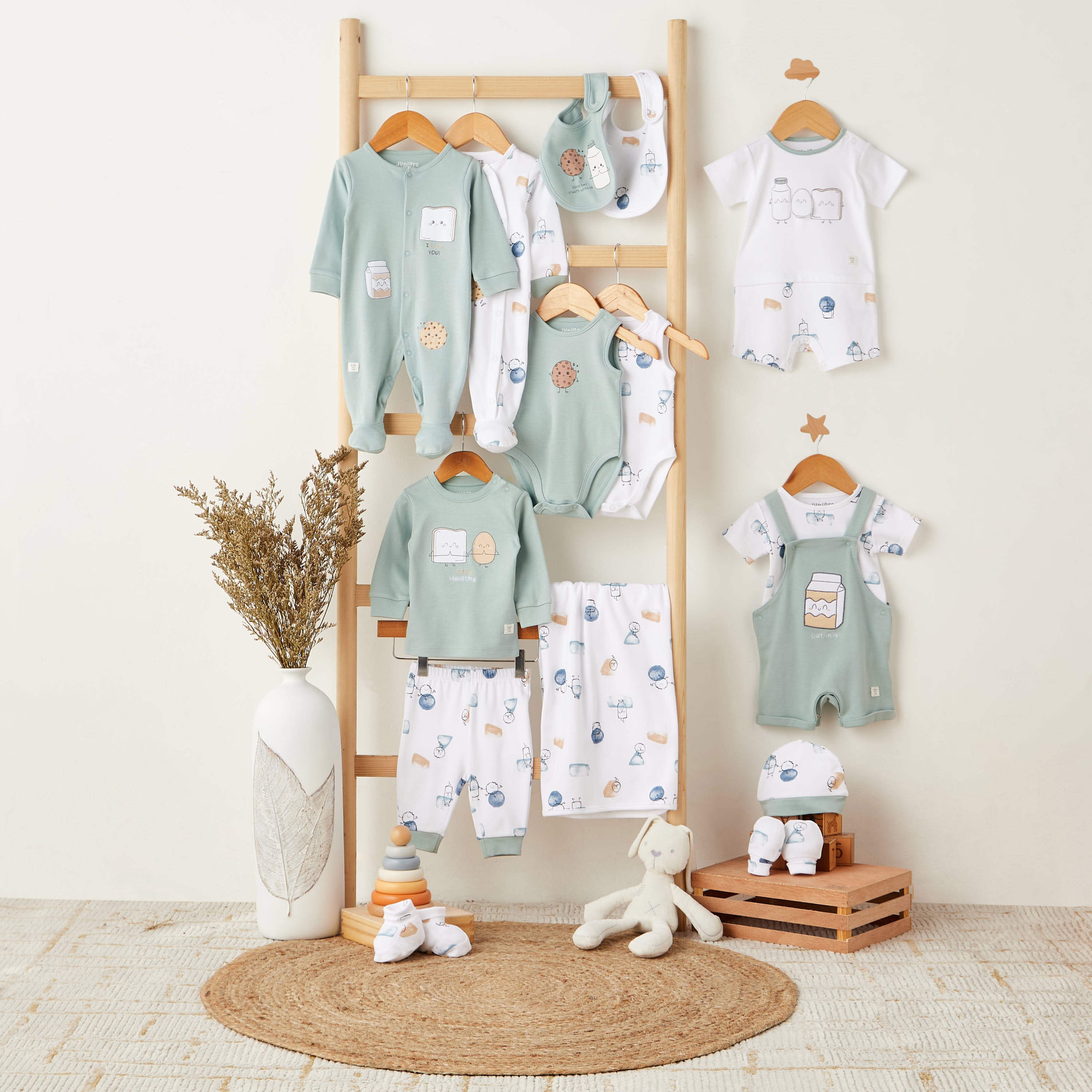 Juniors Baby Receiving Blanket with Print - Cotton