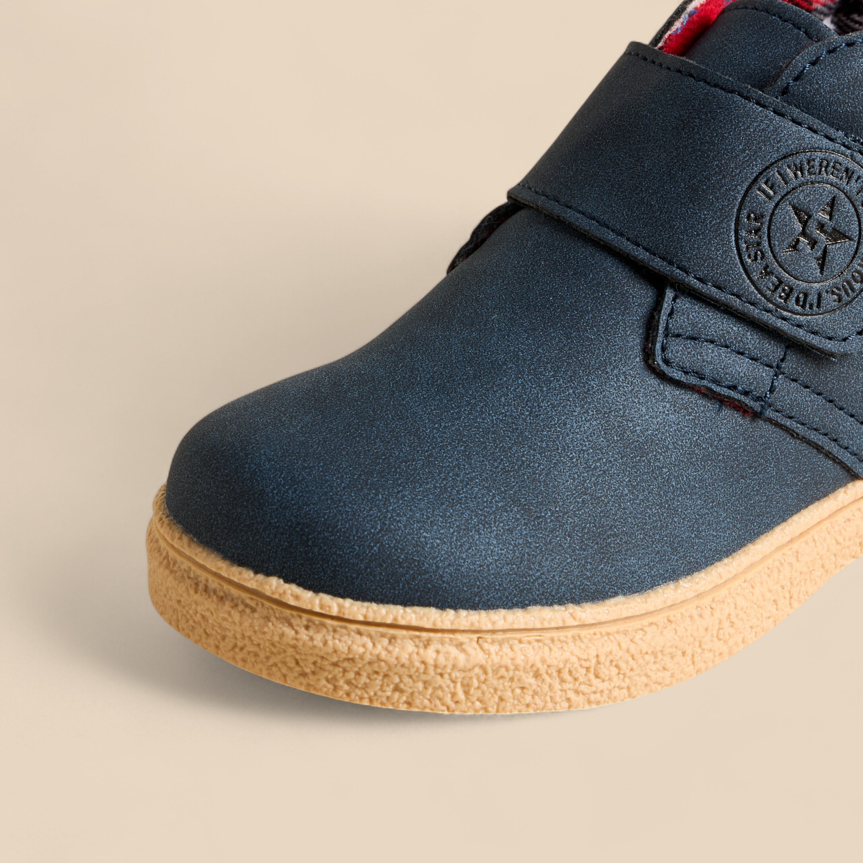 Plain Boots with Hook and Loop Closure