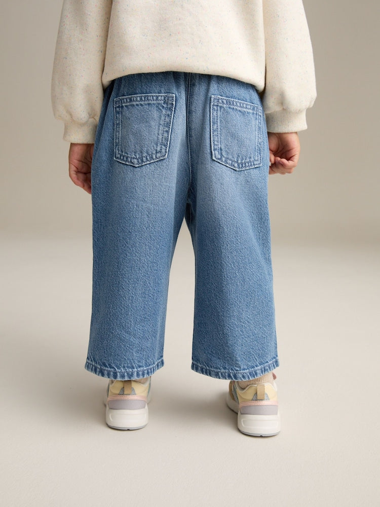 Blue Denim Wide Leg Jeans (3mths-7yrs)