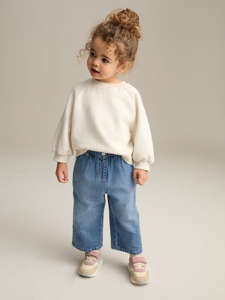 Blue Denim Wide Leg Jeans (3mths-7yrs)