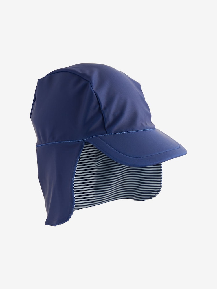 Navy Legionnaire Swim Hat (3mths-10yrs) - Size 3-9 Months (62-74cm)