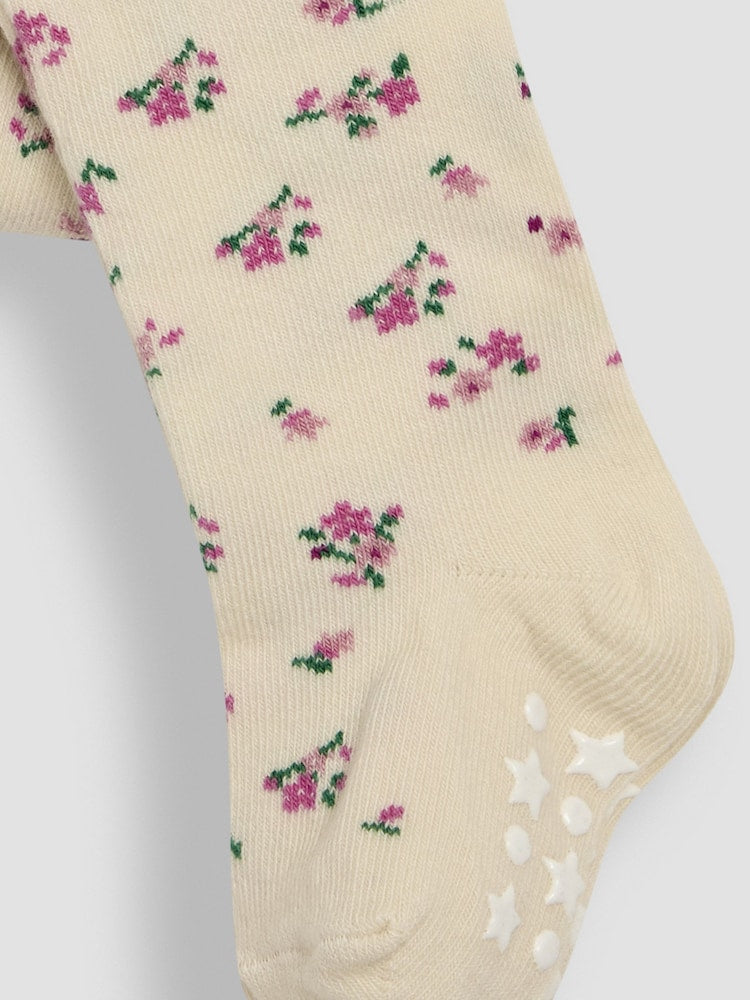 JoJo Maman Bébé Pastel Pink 2-Pack Cotton Rich Tights - Size Up To 6 Months (50 - 68cm)