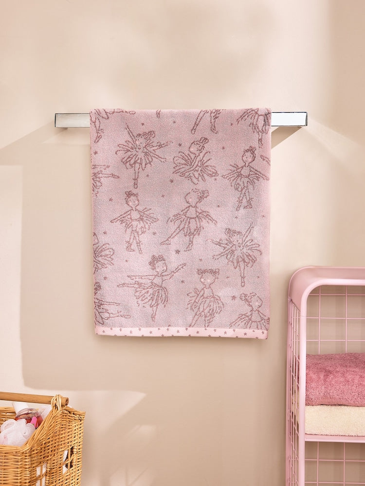 Pink Kids 100% Cotton Towels - Size Hand Towel (90cm x 50cm) - Pink
