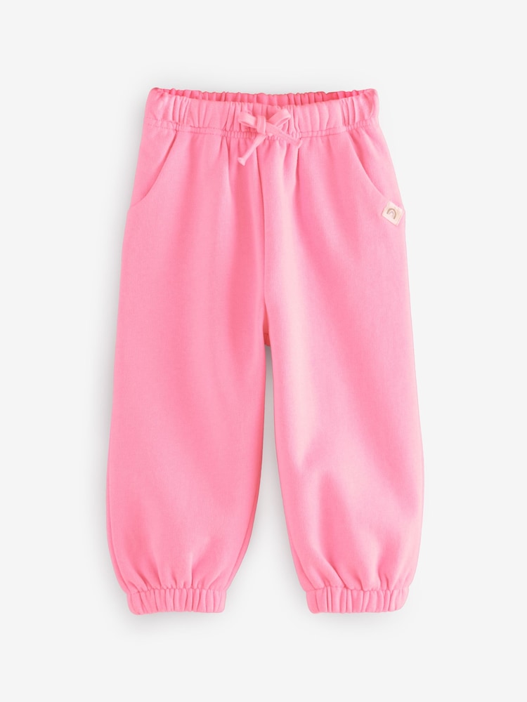Bright Pink Cuffed Sweat Joggers (3mths-7yrs)