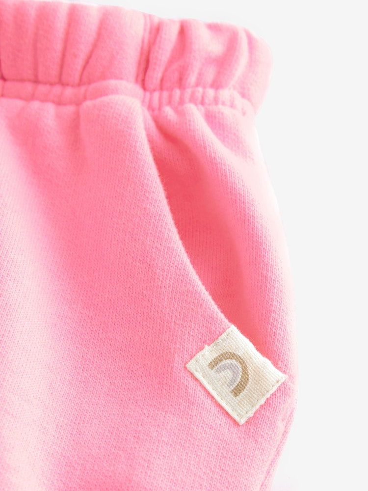 Bright Pink Cuffed Sweat Joggers (3mths-7yrs)