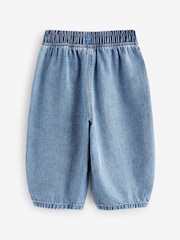 Mid Blue Denim Barrel 100% Cotton Jeans (3mths-7yrs) - Size 3-6 Months (62-68cm)
