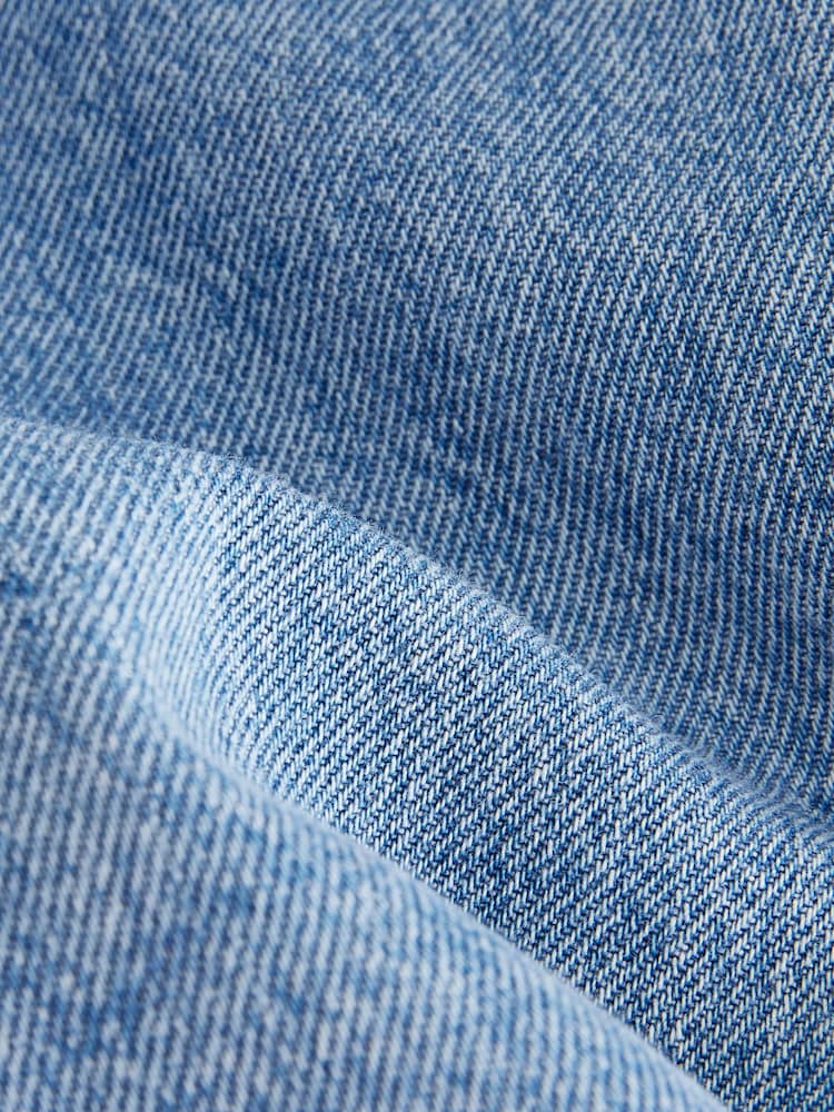 Mid Blue Denim Barrel 100% Cotton Jeans (3mths-7yrs) - Size 3-6 Months (62-68cm)
