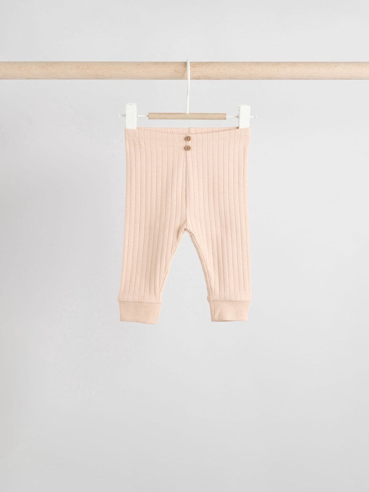 Mono/Neutral Baby Leggings 4 Pack (0mths-3yrs) - Size Up to 1 Month (56cm)