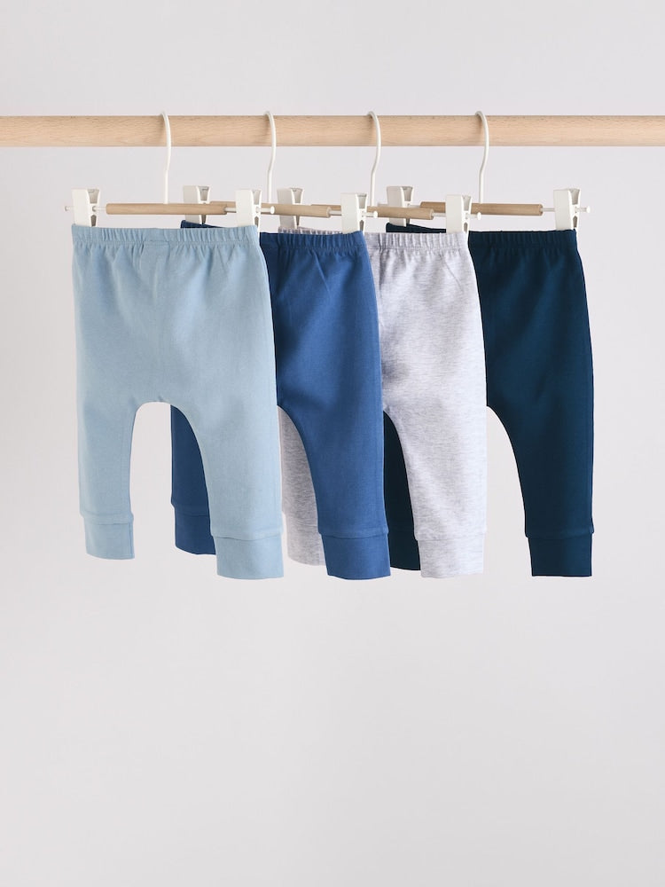 Blue Baby Leggings 4 Pack (0mths-3yrs)