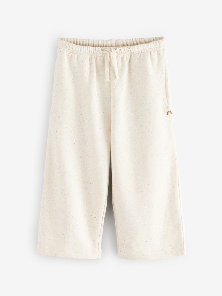 Pink/Blue/Oatmeal Wide Leg Joggers 3 Pack (3mths-7yrs)