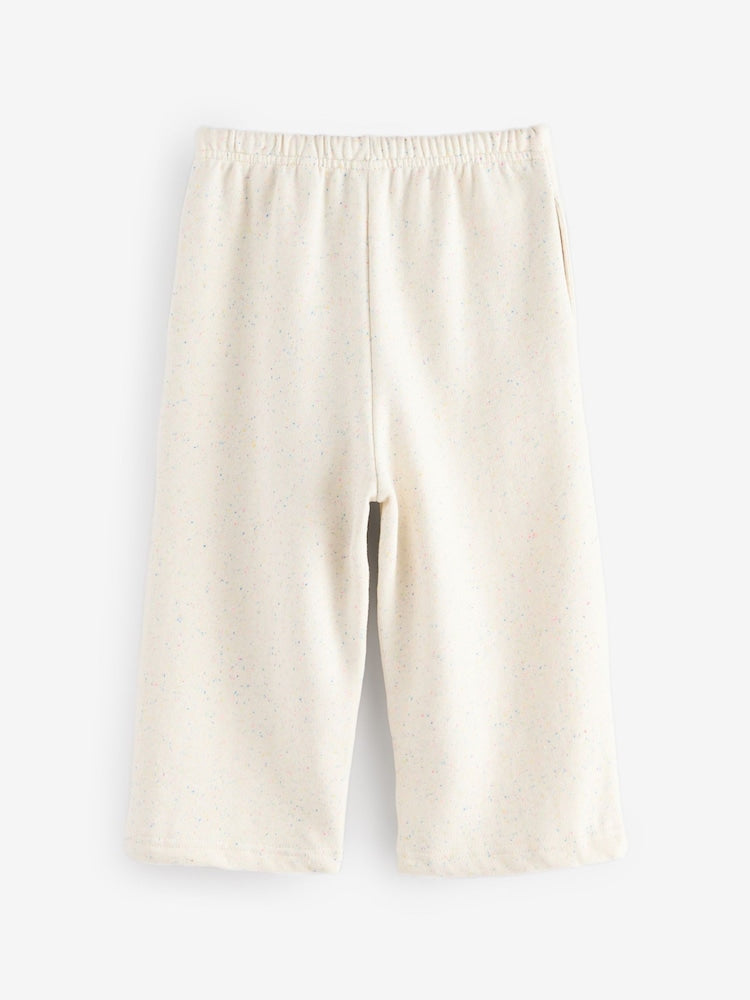 Pink/Blue/Oatmeal Wide Leg Joggers 3 Pack (3mths-7yrs)