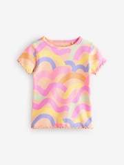 Rainbow Short Sleeve T-Shirts 5 Pack (3mths-7yrs) - Size 3-6 Months (62-68cm)