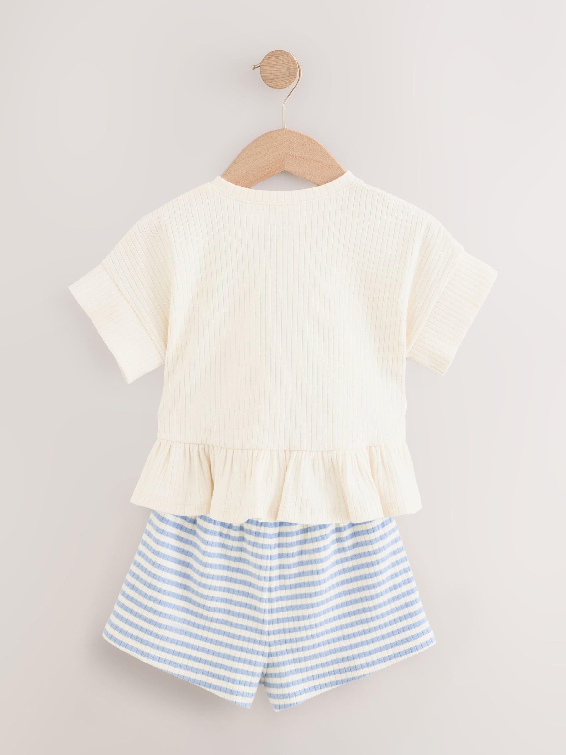 Pink T-Shirt & Short 2 Pack Set (3mths-7yrs) - Size 3-6 Months (62-68cm)