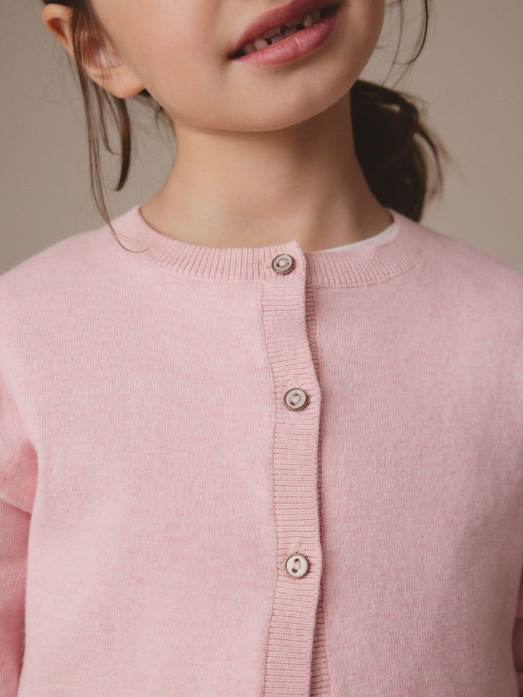 Pink Button Up Cardigan (3mths-16yrs)