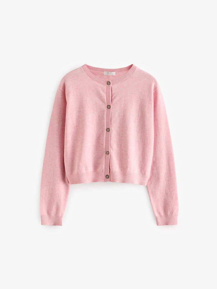 Pink Button Up Cardigan (3mths-16yrs)
