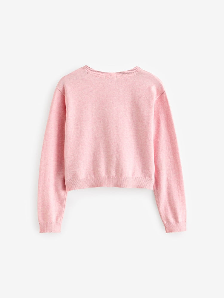 Pink Button Up Cardigan (3mths-16yrs)