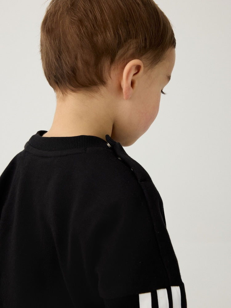 adidas Black Essentials Infant Kids Joggers Set