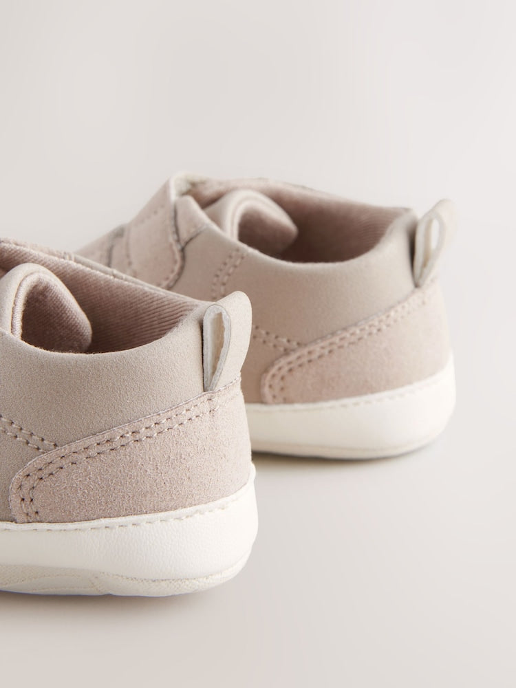 Neutral Touch Fastening Baby Trainers (0-2mths)