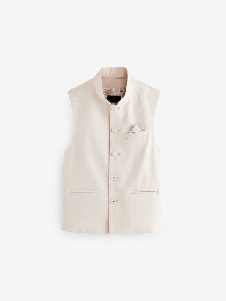 Ecru White Eid Waistcoat (3mths-16yrs)