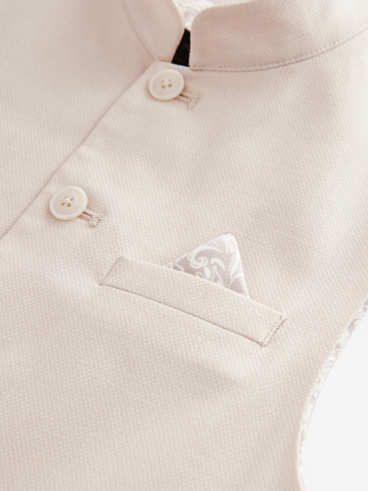 Ecru White Eid Waistcoat (3mths-16yrs)