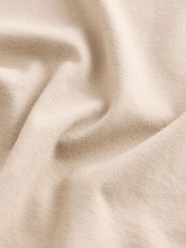 Neutral Short Sleeve Plain T-Shirt (3mths-7yrs)