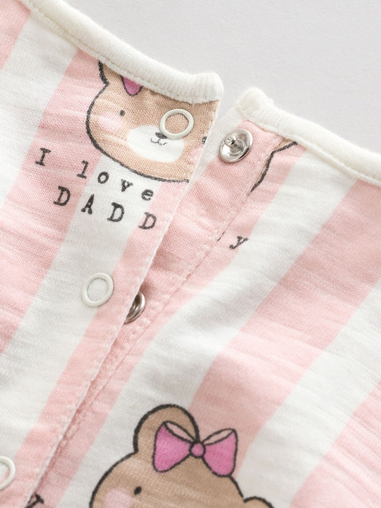 Pink/White Stripe I Love My Daddy