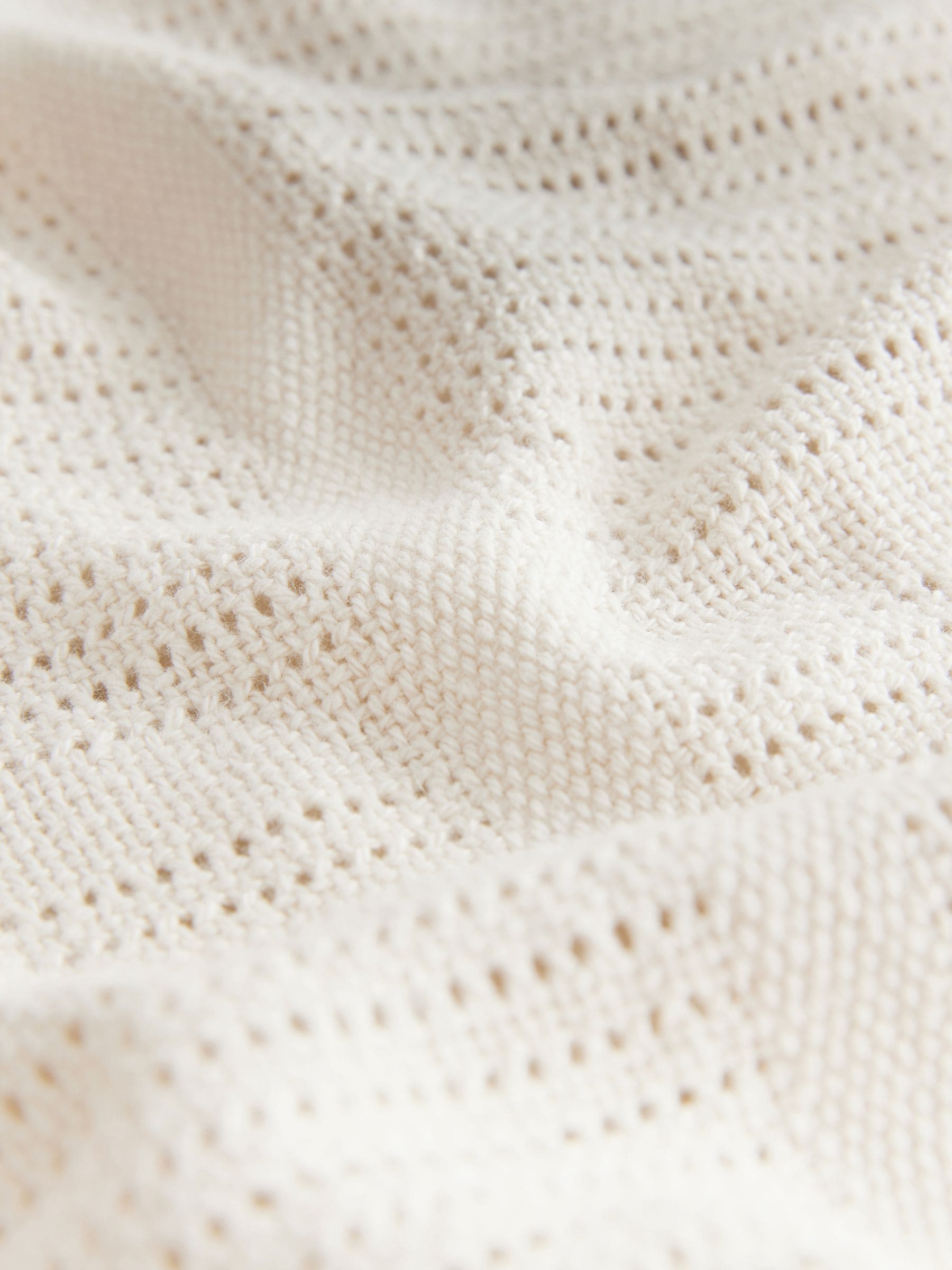 2 Pack Natural Cotton Baby Cellular Blankets - Size 75x95