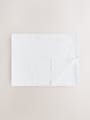 2 Pack White Cotton Baby Cellular Blankets - Size 75x95