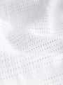 2 Pack White Cotton Baby Cellular Blankets - Size 75x95