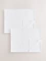 2 Pack White Cotton Baby Cellular Blankets - Size 75x95