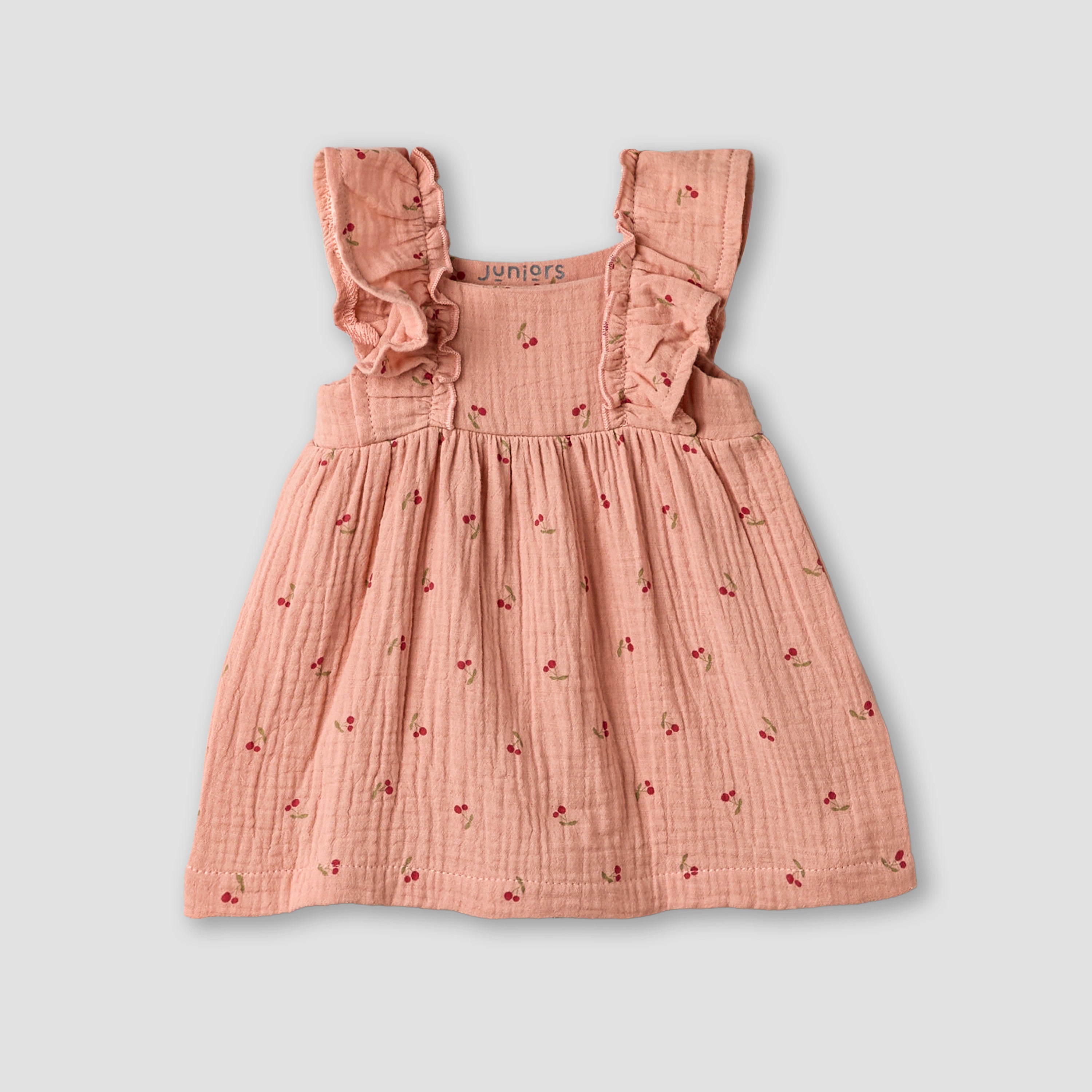 Juniors Square Neck Sleeveless Dress with Bloomers