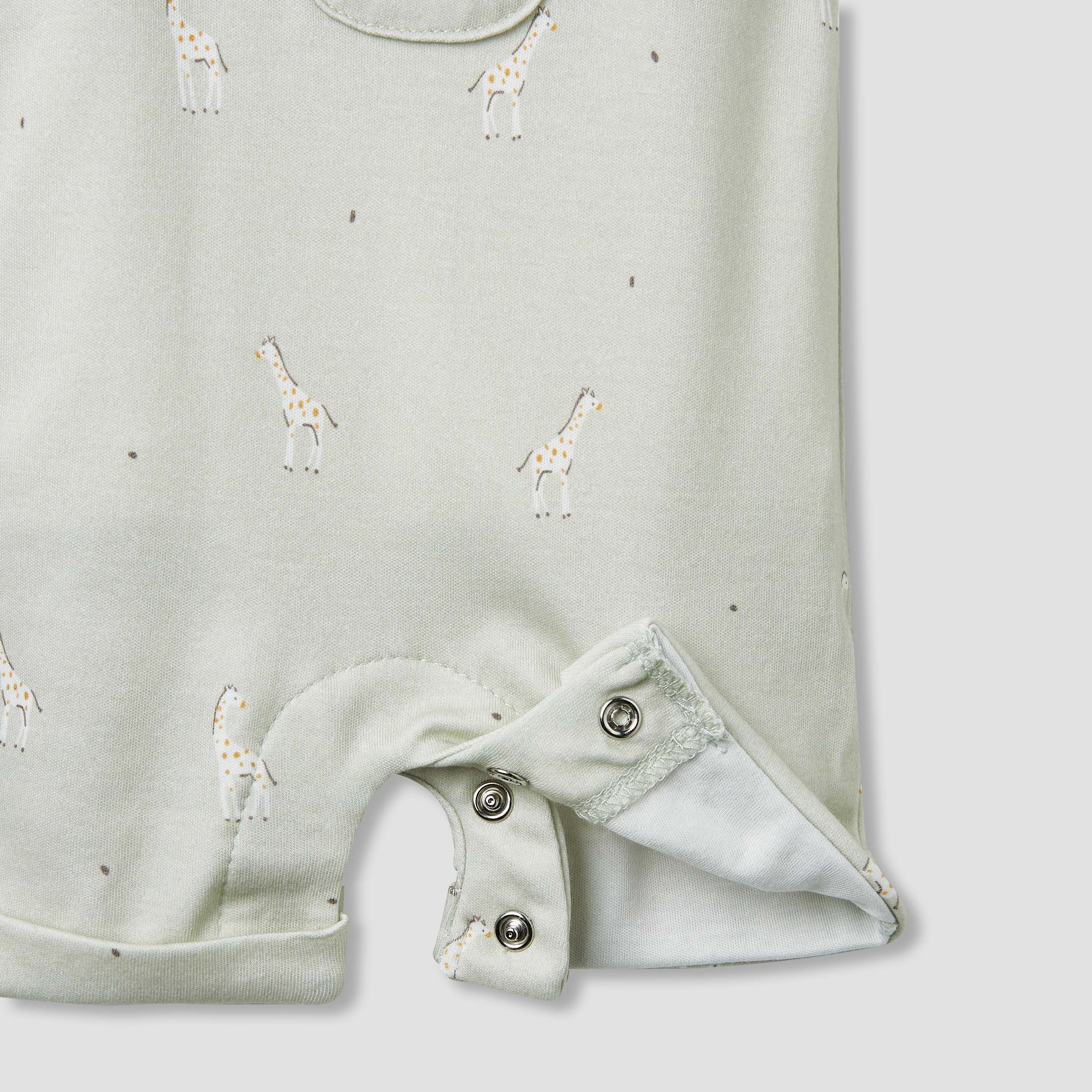 Juniors Giraffe Print Dungaree and T-shirt Set