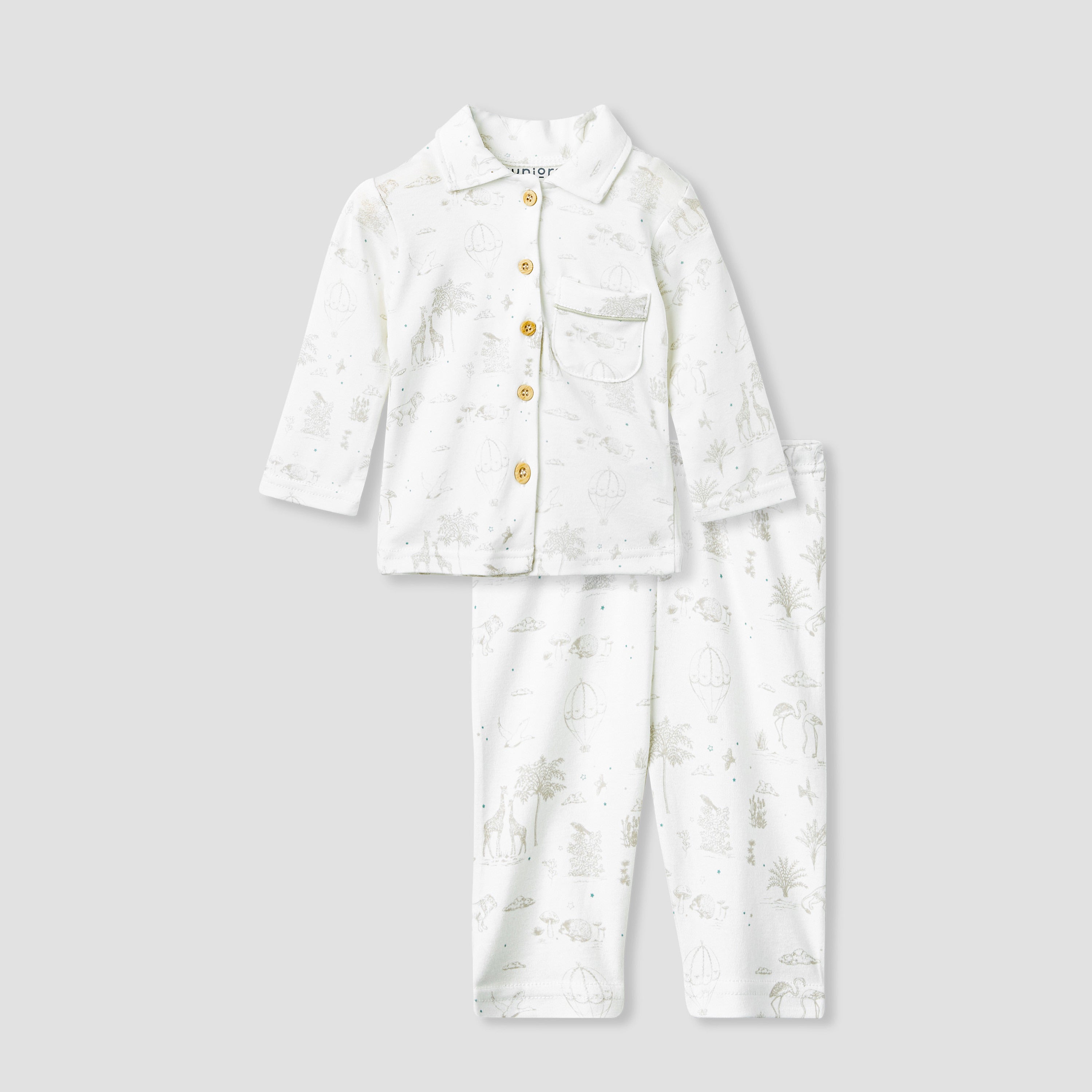 Juniors Printed Shirt and Pyjama Set