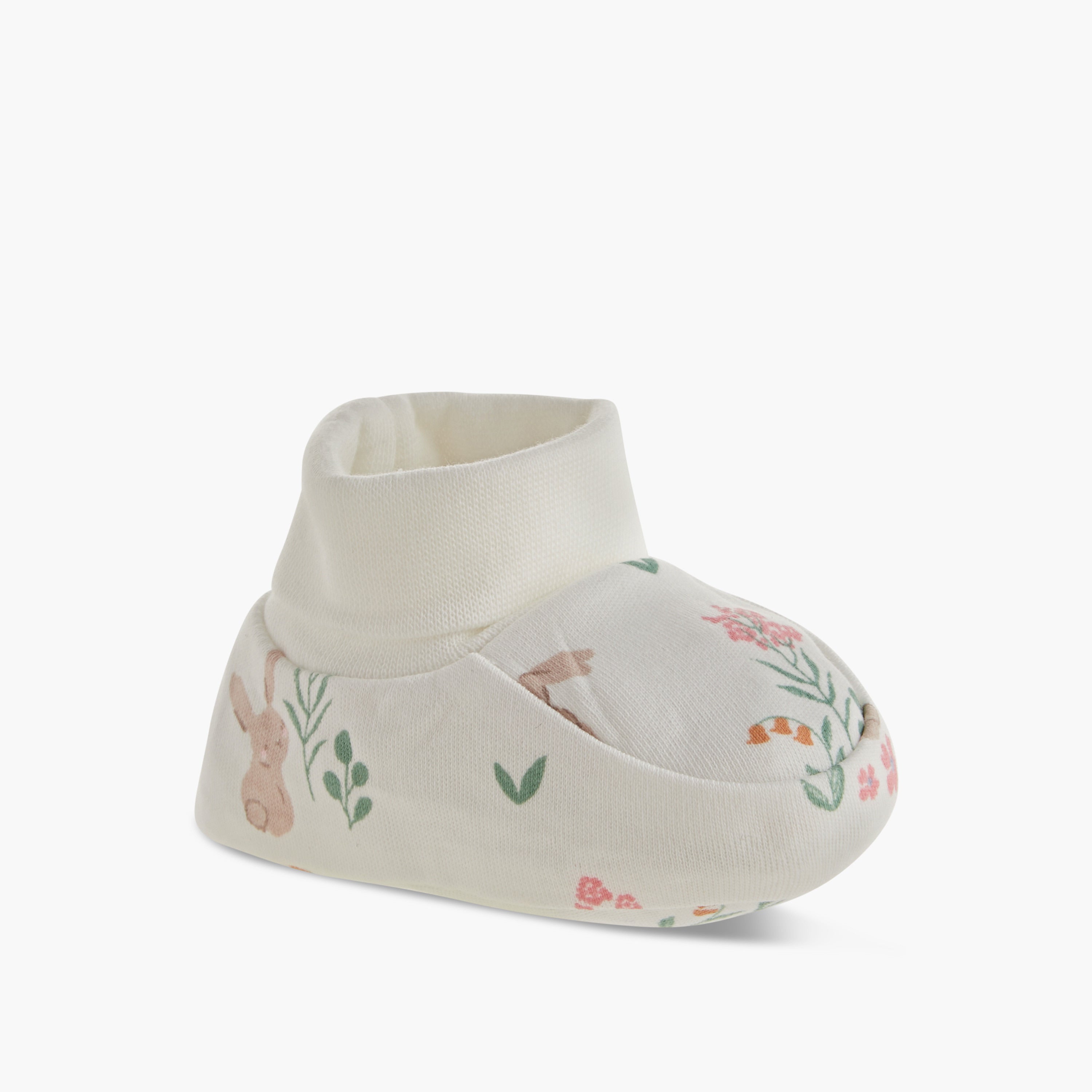 Juniors Printed Slip-On Booties - Set of 2