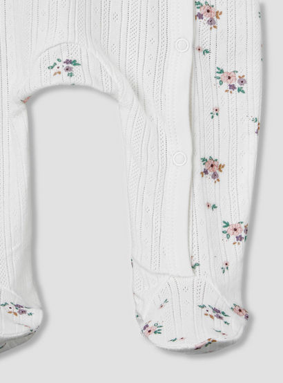 Juniors Cotton Round Neck Long Sleeves Sleepsuit with Floral Print-baby-girls-clothing-nightwear-sleepsuits-image-5