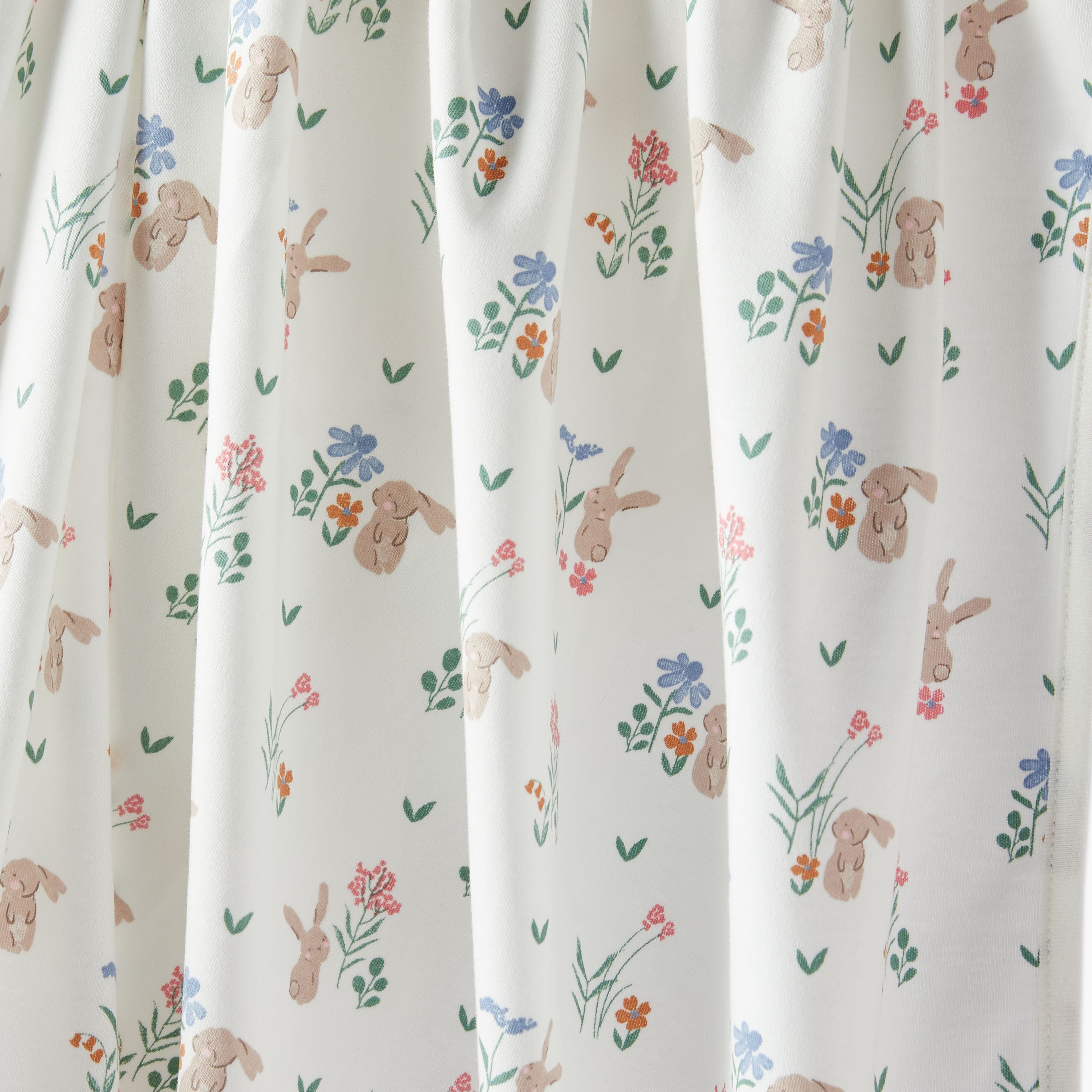 Juniors Floral Print Receiving Blanket