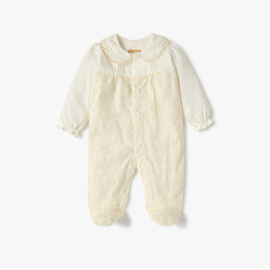 Giggles Printed Closed Feet Sleepsuit with Button Closure - image 1