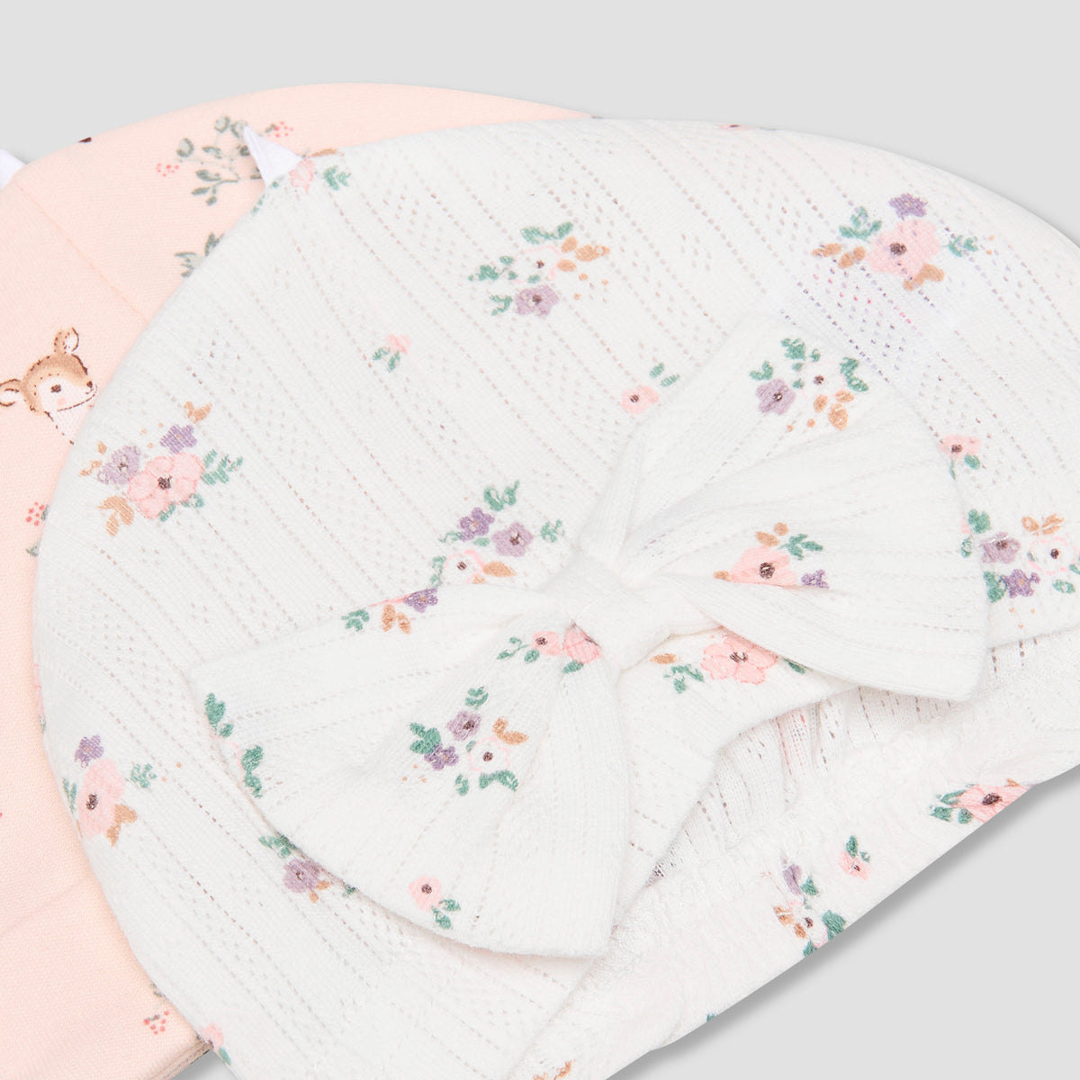 Pack of 2 Juniors Cap with Floral Print
