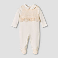 Giggles Cotton Collared Long Sleeves Sleepsuit with Snap Button Closure-undefined-image-1