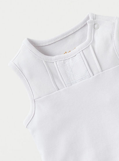 Giggles Textured Sleeveless Bodysuit with Button Closure-baby-boys-clothing-bodysuits-image-2