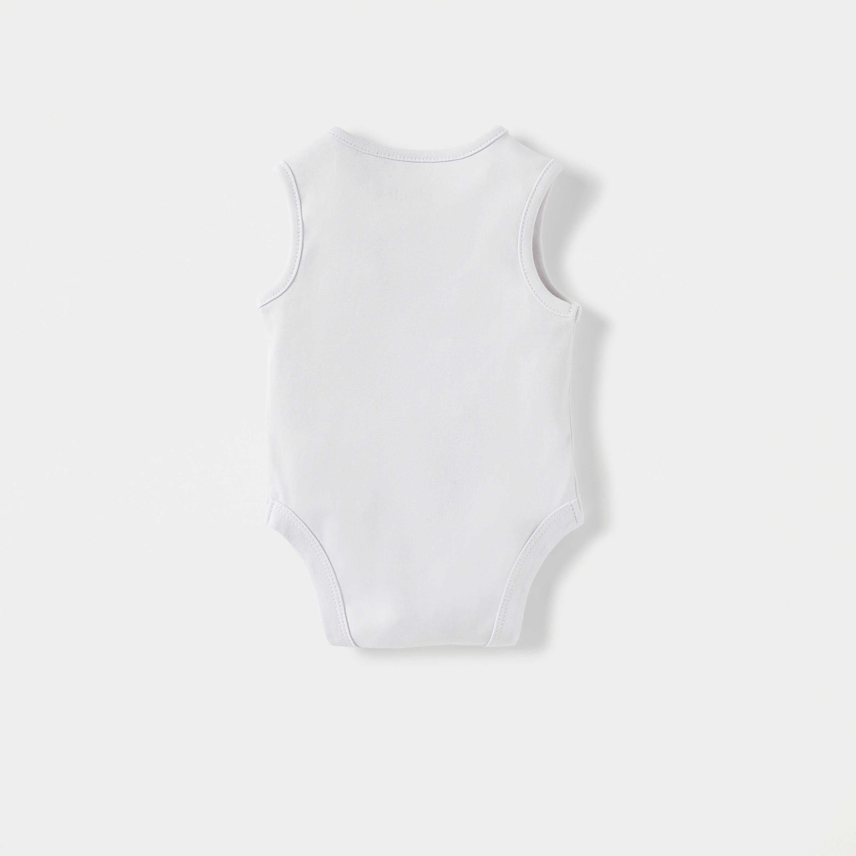 Giggles Textured Sleeveless Bodysuit with Button Closure
