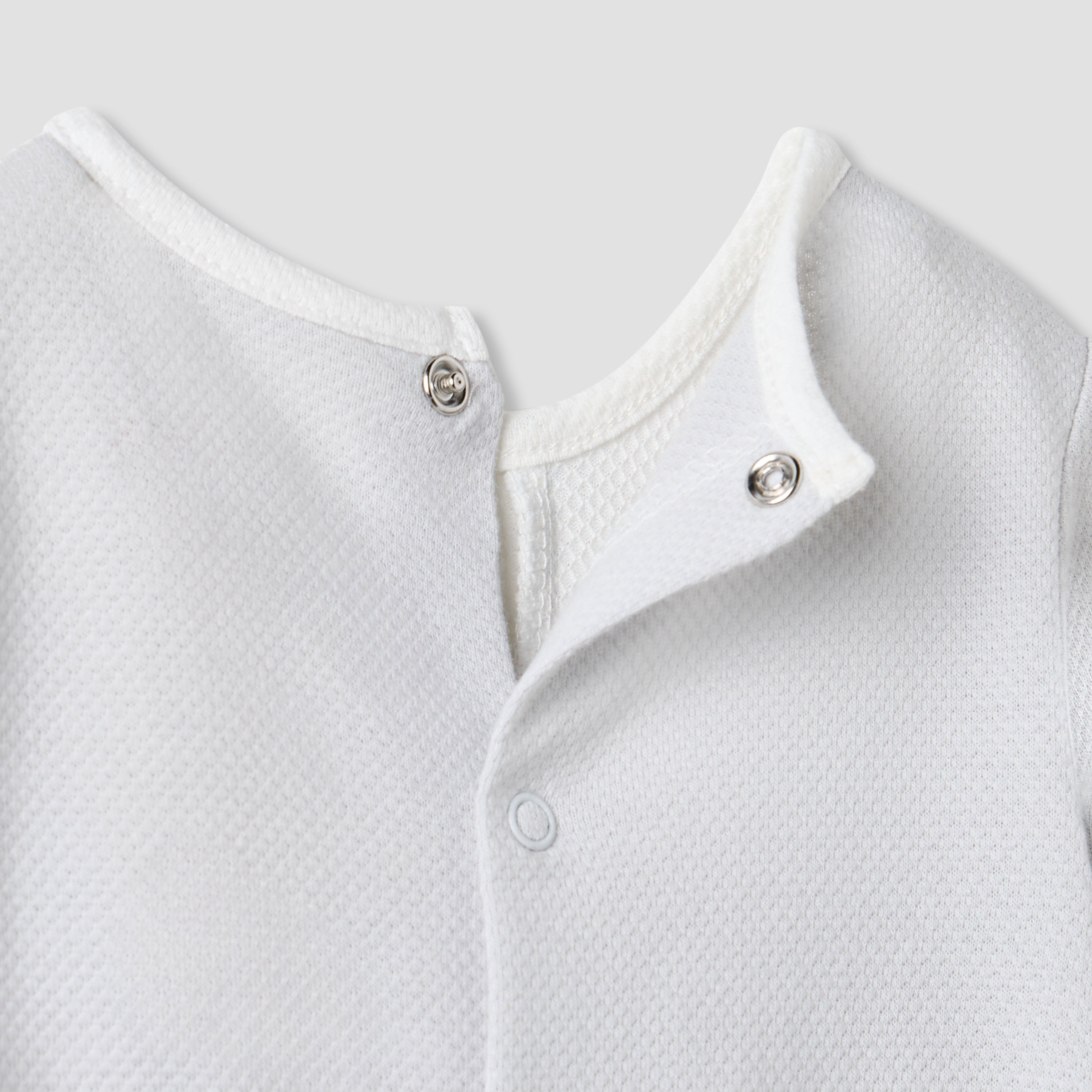 Giggles Textured Sleepsuit with Long Sleeves and Pockets