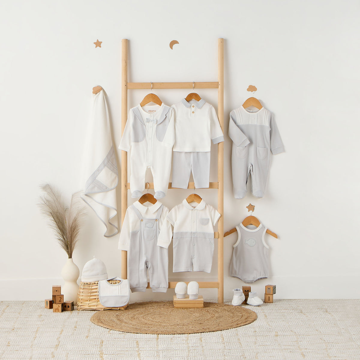 Giggles Collared Sleepsuit with Long Sleeves