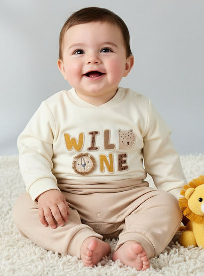 Juniors Cotton Collared Long Sleeves Sleepsuit with Snap Button Closure-baby-boys-clothing-nightwear-sleepsuits-image-1