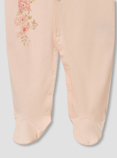 Giggles Floral Print Sleepsuit with Ruffle Detail-baby-girls-clothing-nightwear-sleepsuits-image-5