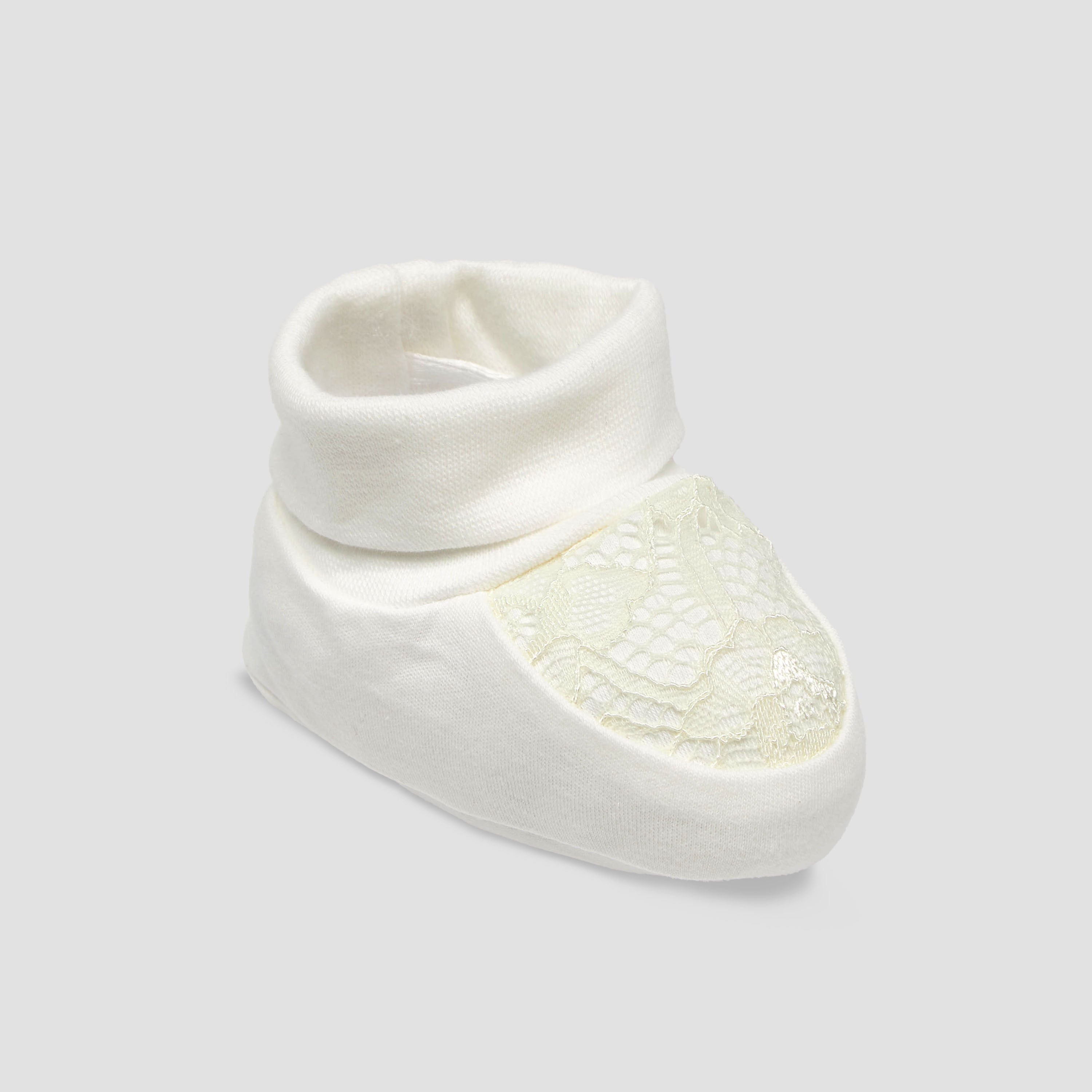 Giggles Booties with Lace Detail