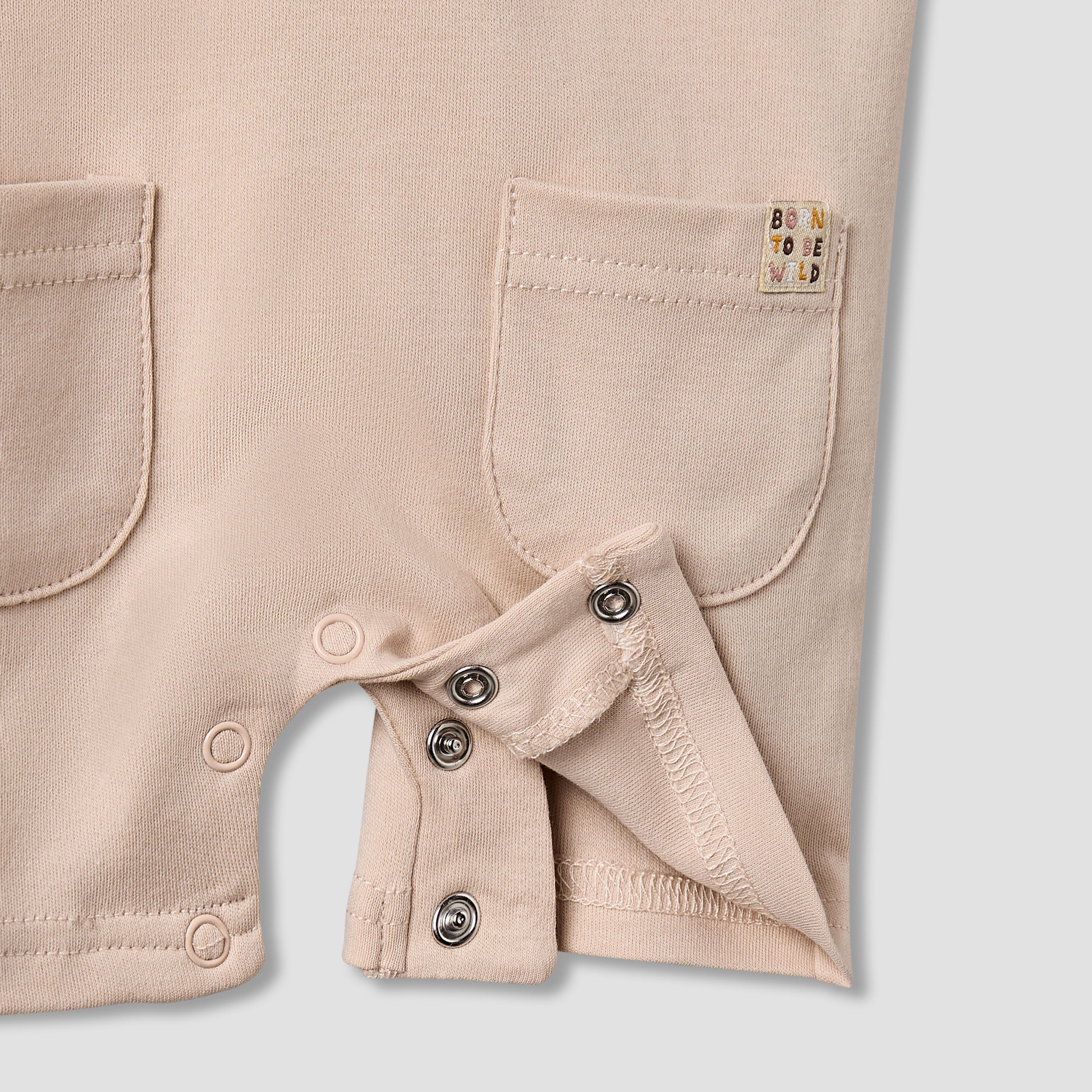 Juniors Crew Neck Short Sleeve T-shirt and Dungaree Set with Pockets